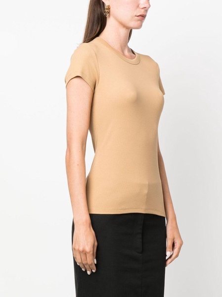 ribbed crew-neck T-shirt 