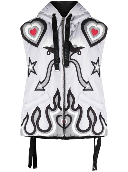 Puff Vest Windbreaker Texas Printed gilet