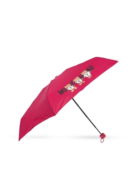 Teddy-motif compact umbrella 