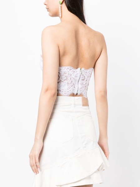 lace embroidery bustier top