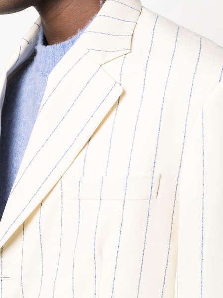 notched lapels striped blazer