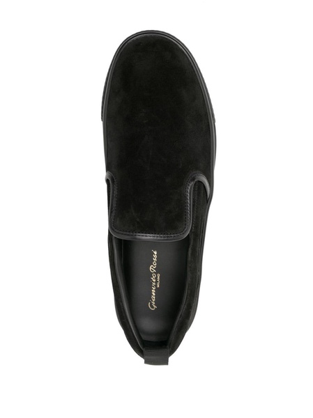 suede slip-on loafers