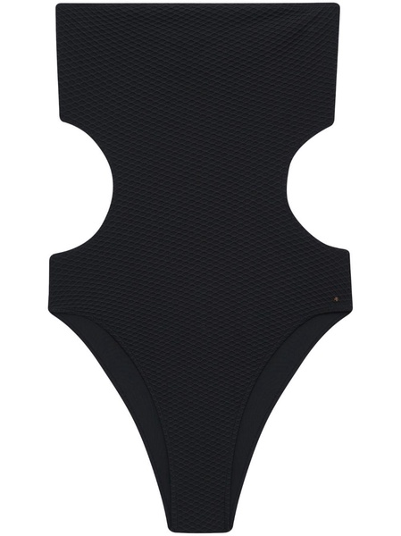 Azhra cut-out strapless swim suit