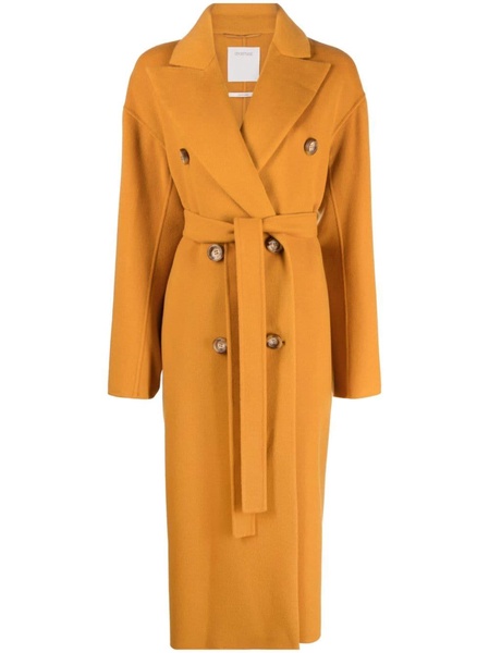 double-breasted trench coat