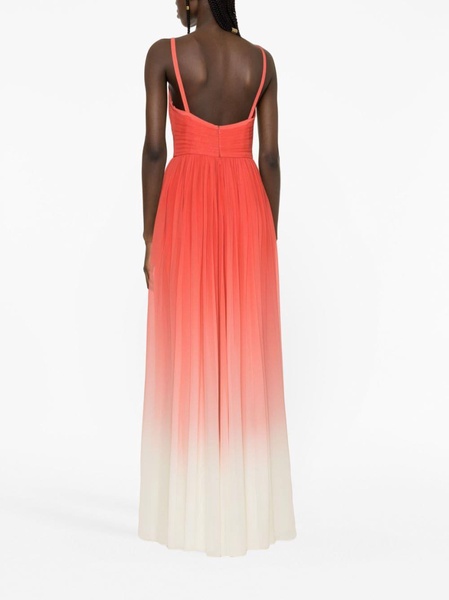 gradient silk gown