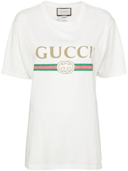 Oversize T-shirt with Gucci logo