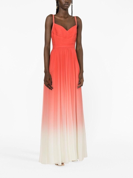 gradient silk gown