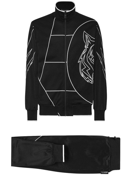 graphic-print track jacket 