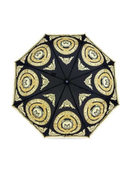 all-over baroque teddy bear print compact umbrella