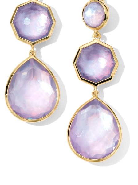 18kt yellow-gold Rock Candy Small Crazy 8s amethyst drop earrings