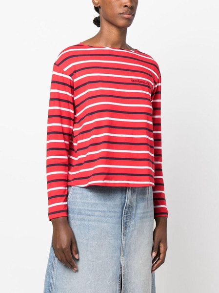 stripe-print cotton T-shirt