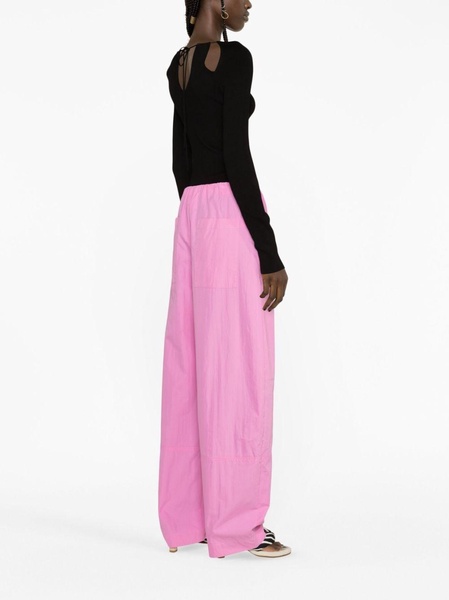 Cocoon parachute wide-leg trousers