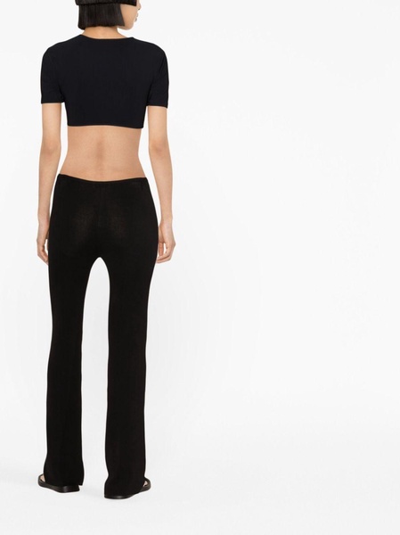 cut-out cropped T-shirt