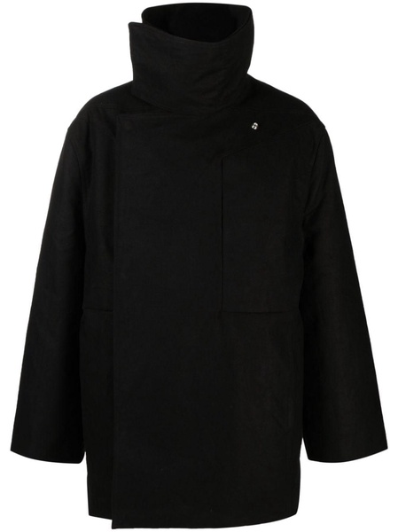 Jumbo funnel-neck down coat