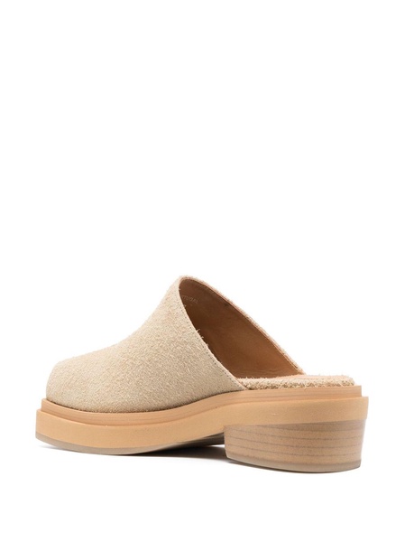 Zoe square-toe mules