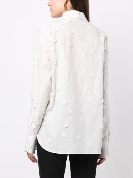 embroidered cotton shirt