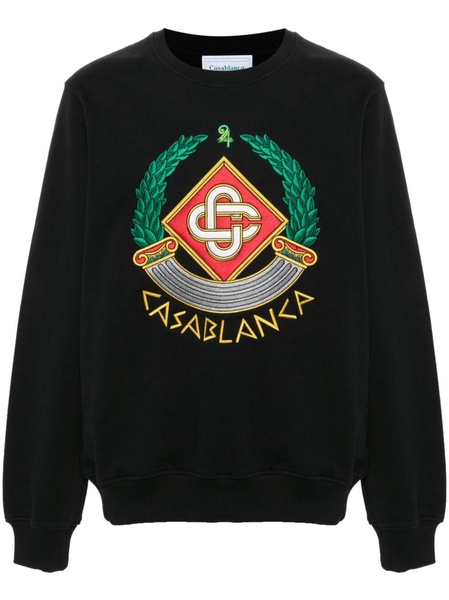 Casa Crest-embroidered sweatshirt