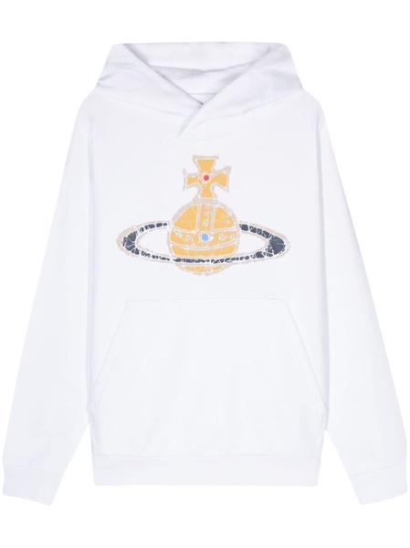 Orb-logo-print cotton hoodie