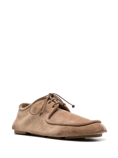 lace-up suede derby shoes