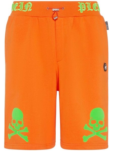 logo-print cotton-blend shorts