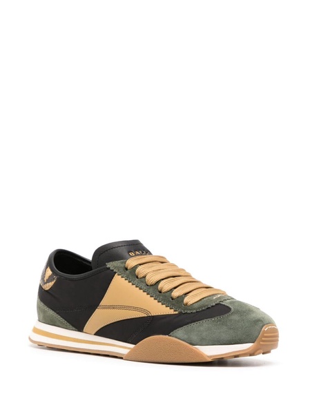 panelled low-top sneakers