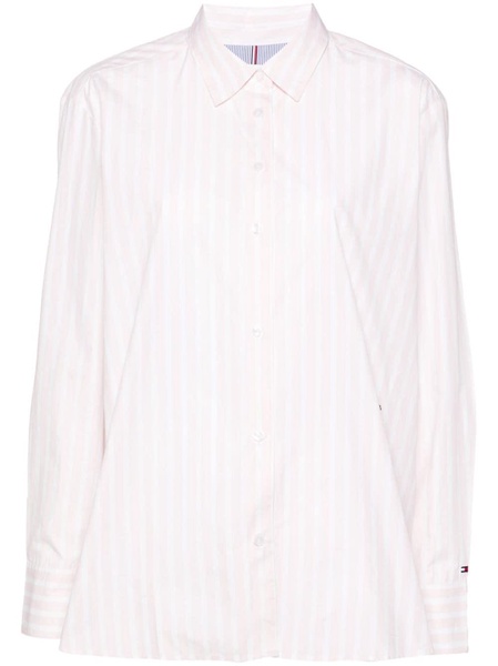 striped poplin shirt