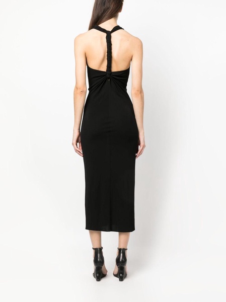 twisted-racerback lightweight midi dress 