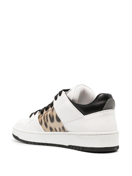 jaguar-print mirror-snake sneakers