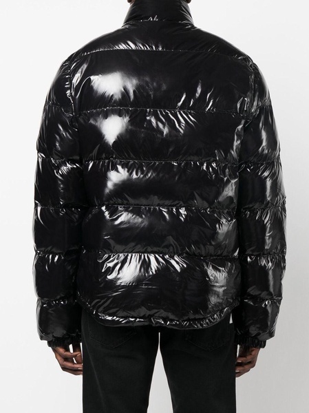 logo-print padded jacket