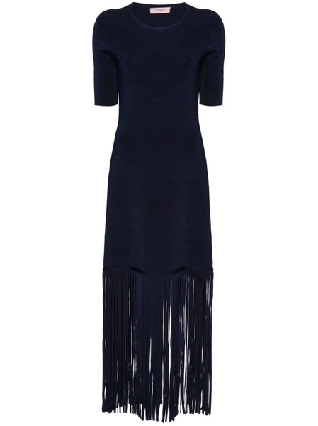 fringe-detail dress