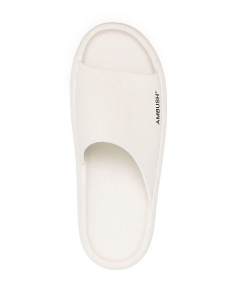 logo-print slip-on slides