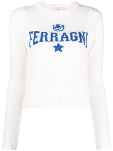 Ferragni intarsia-knit jumper