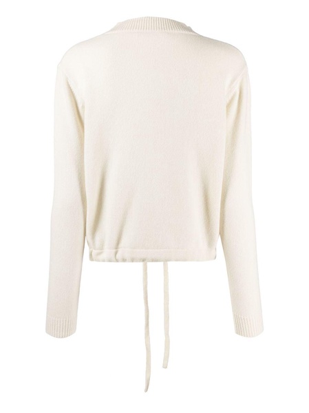 cashmere drawstring-hem jumper