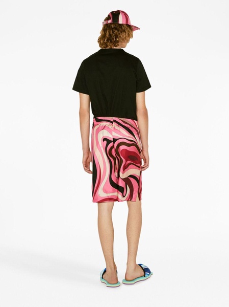 abstract-print Bermuda shorts 