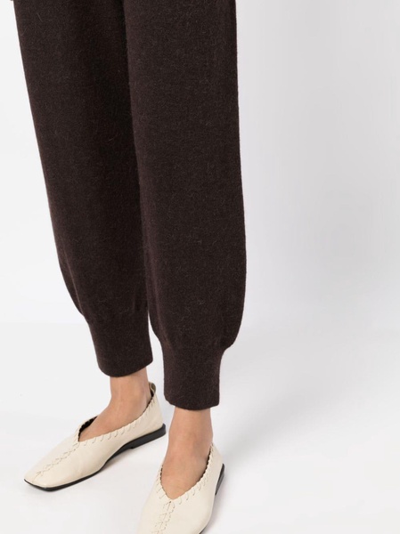 felted-finish cropped trousers