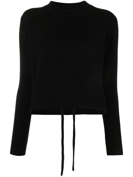 cashmere drawstring-hem jumper