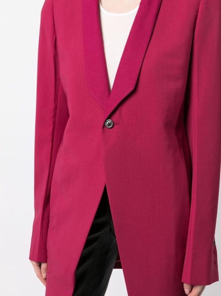 narrow-notch lapels blazer