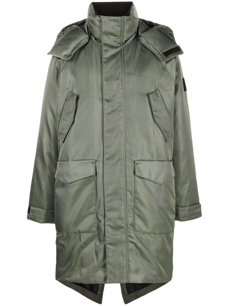 hooded puffer parka