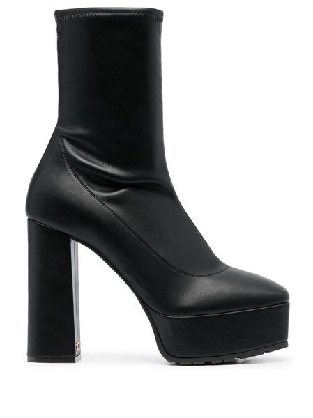 square-toe 115mm platform boots