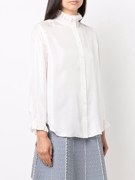 Haby ruffle-detail silk blouse 