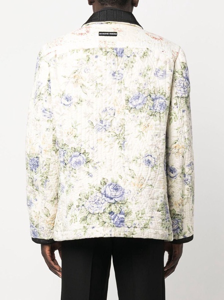 Boutis floral-print quilted jacket