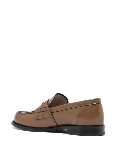 slip-on leather loafers 