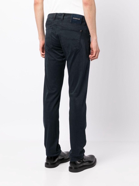 gabardine slim-fit jeans