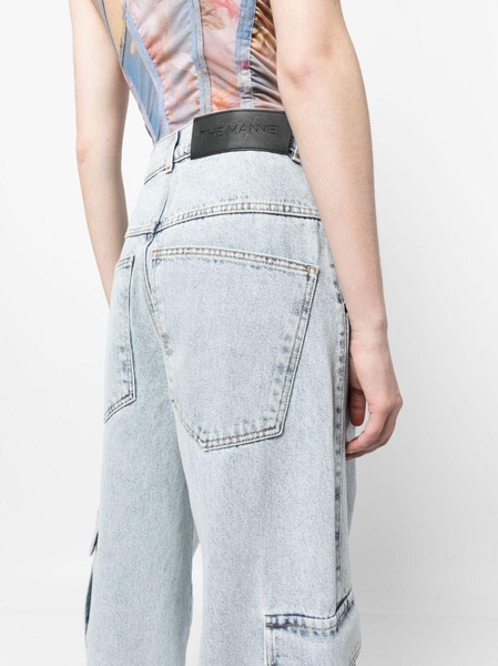 mid-rise wide-leg jeans