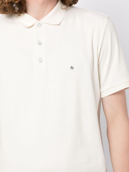 logo-embroidered cotton polo shirt