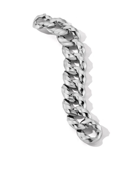 sterling silver Cable Edge Curb Chain bracelet