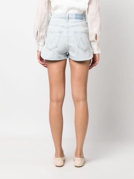 The Tippy Top Frisky Zip Matinee high-waist denim shorts