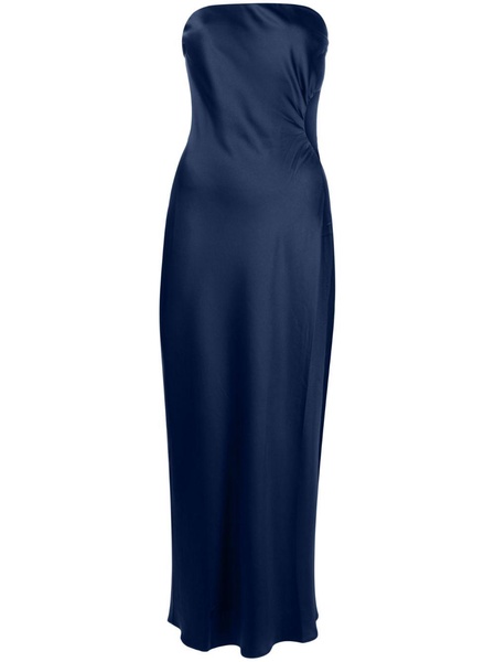 Nevaeh strapless satin midi dress