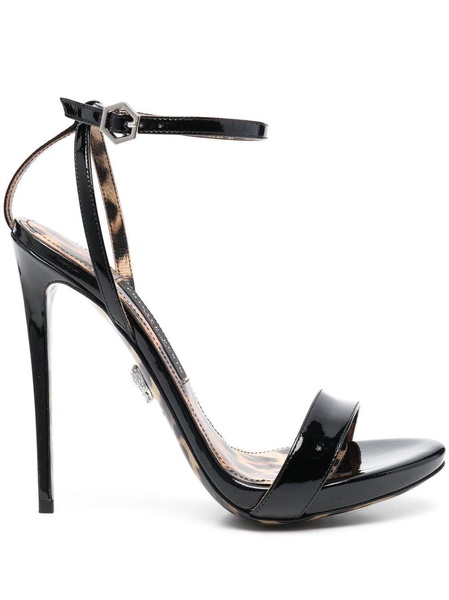 patent leather 130mm sandals