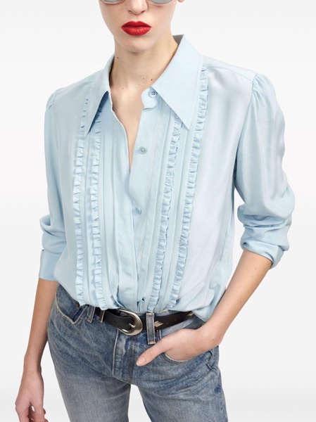 Heidi ruffled silk blouse